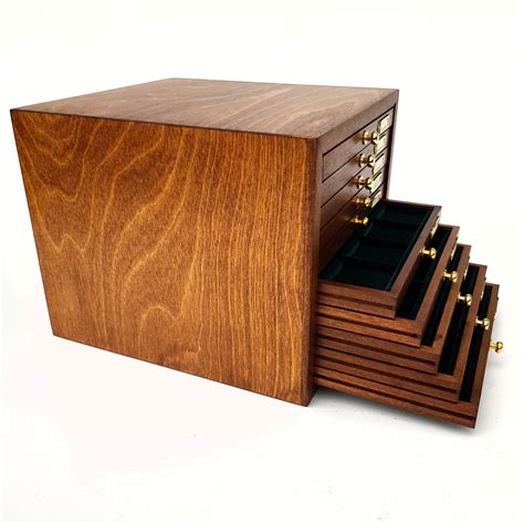 coin collection box metal|wooden coin boxes for collectors.